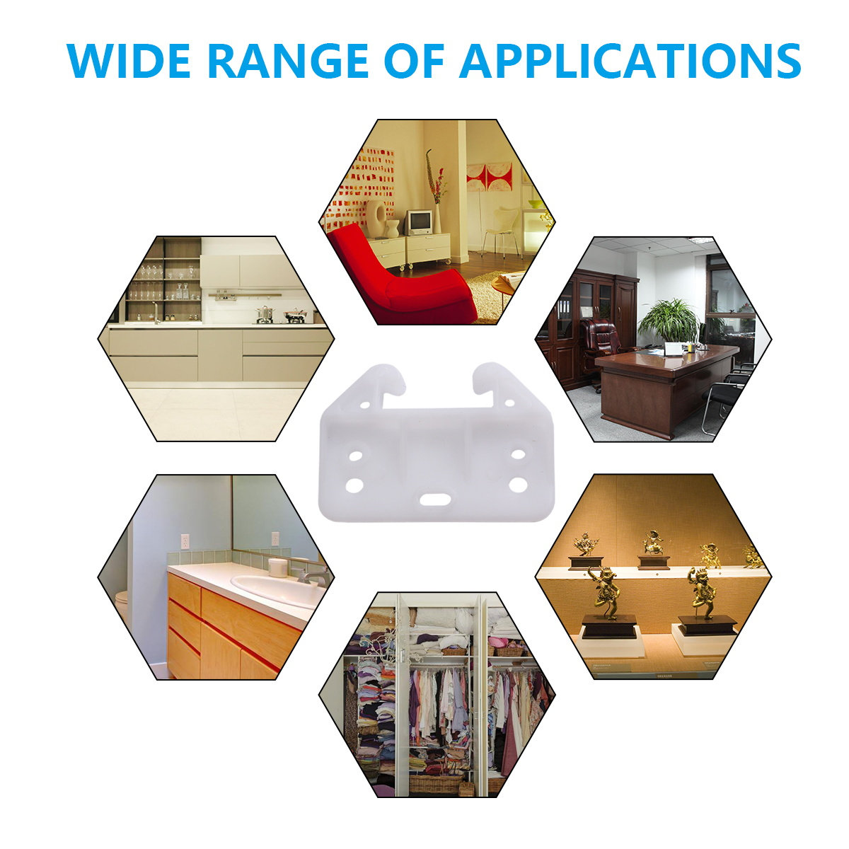 Furniture Hardware With Backplate - 100 pièces de supports de remplacement