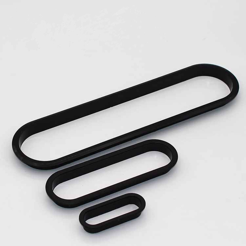 Furniture Hardware Pulls - Lot de 2 passe-câbles ovales en