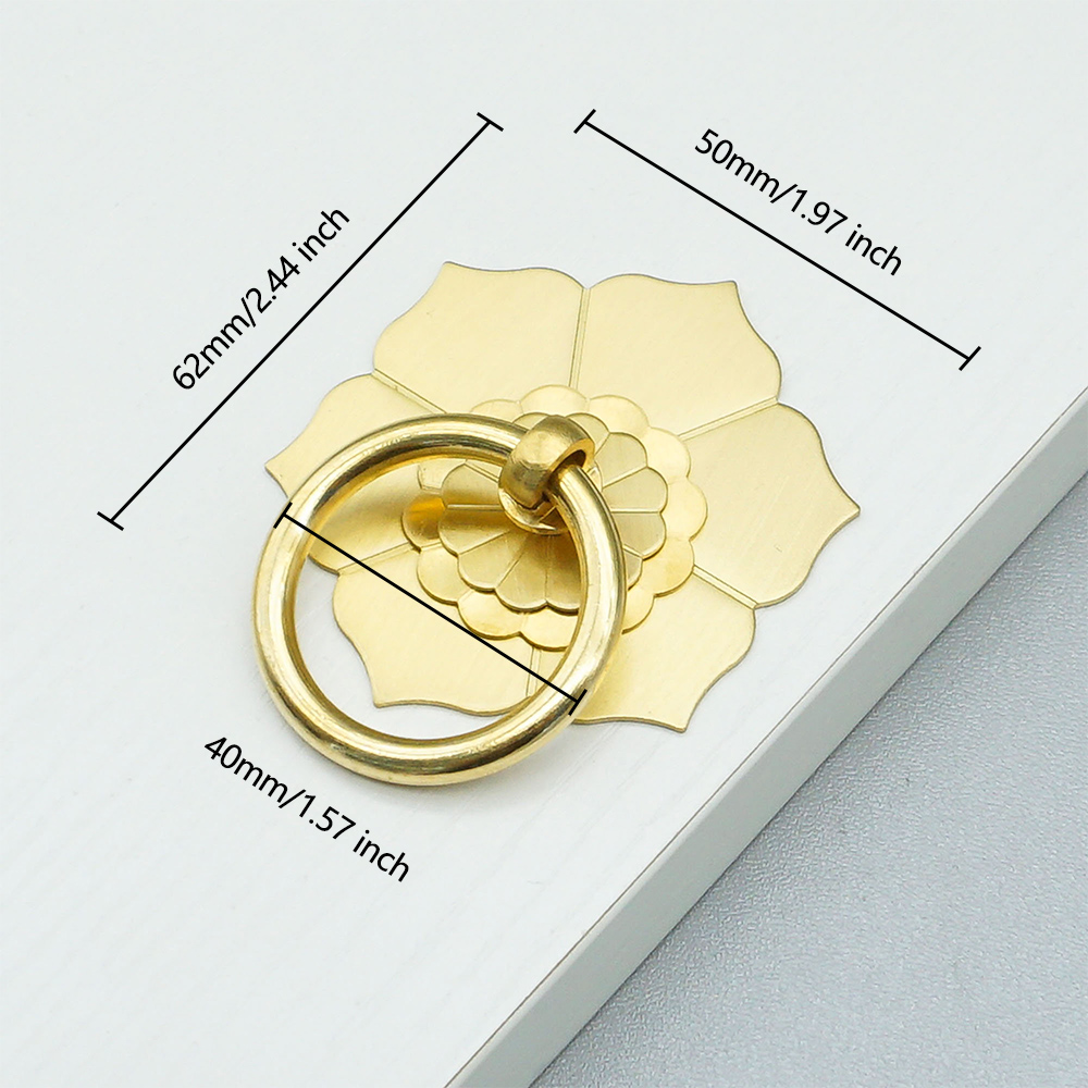 Unique Furniture Hardware - Boutons de porte d'armoire en laiton