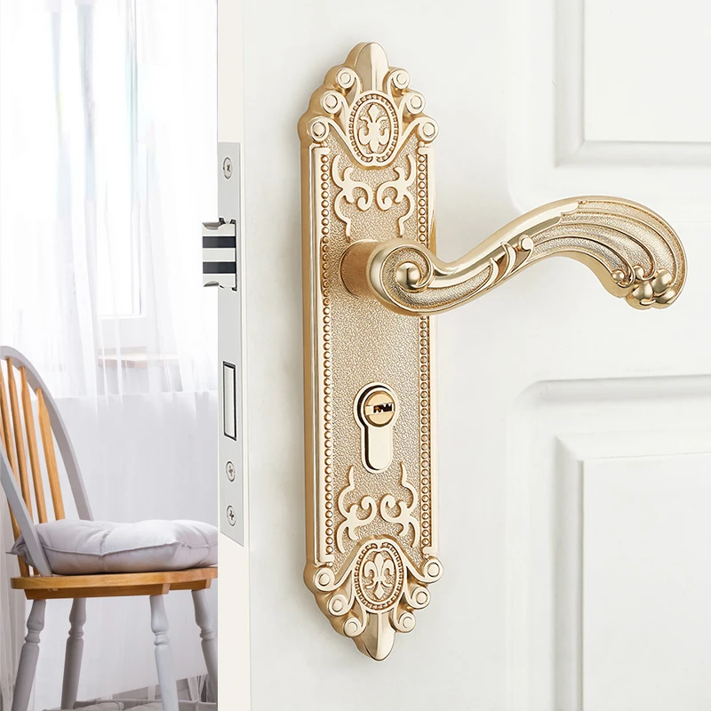 Furniture Hardware Fittings - Poignée de porte intérieure silencieuse européenne,