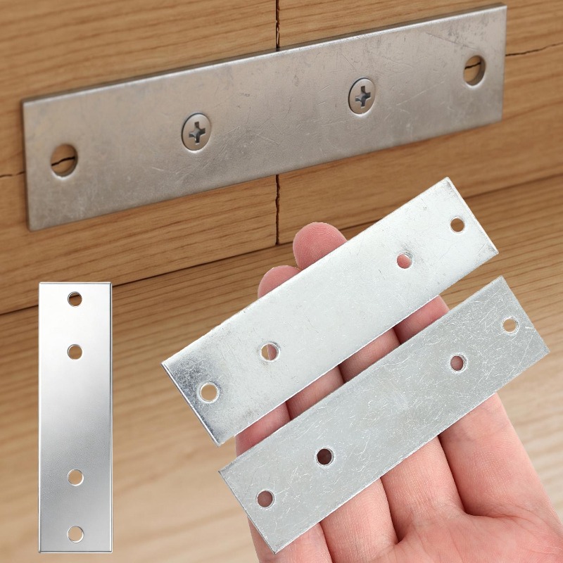 Shelf Bracket Pair - Supports droits robustes en métal, plaques