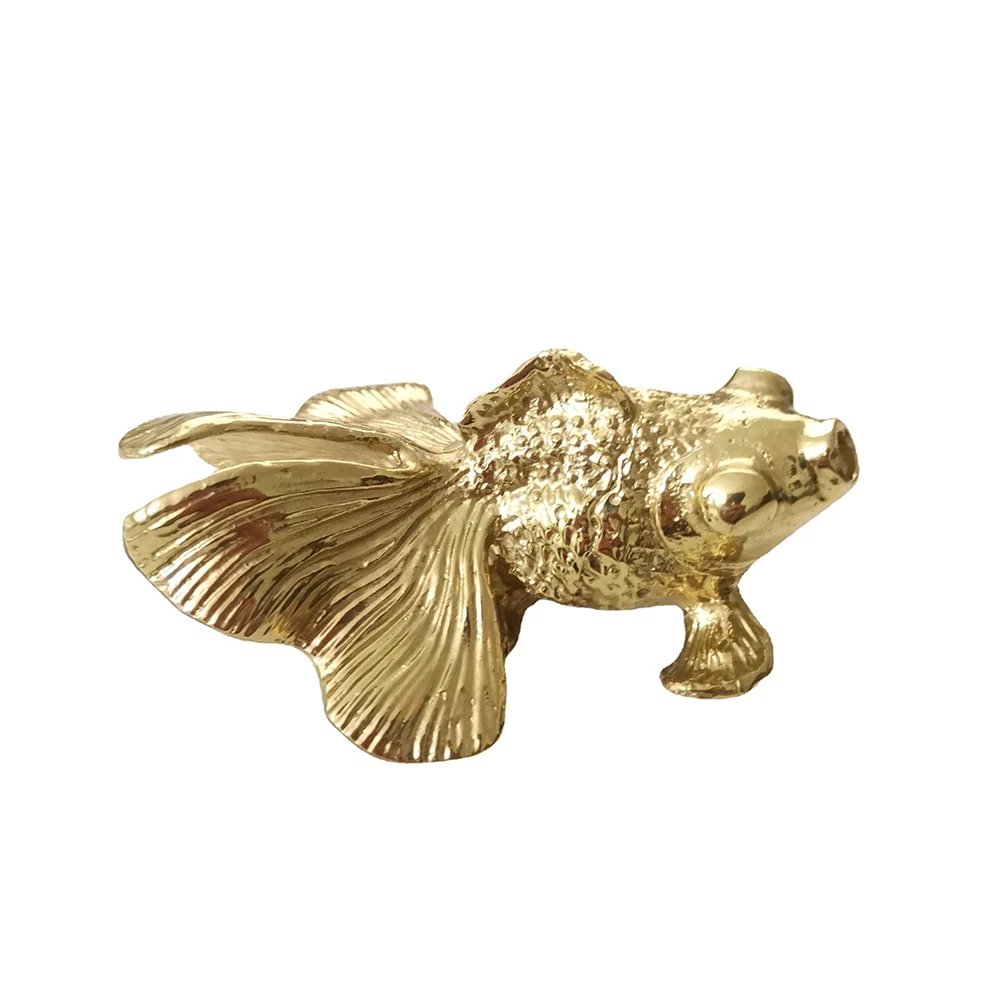 Unique Furniture Hardware Pulls - Bouton de poisson rouge en laiton
