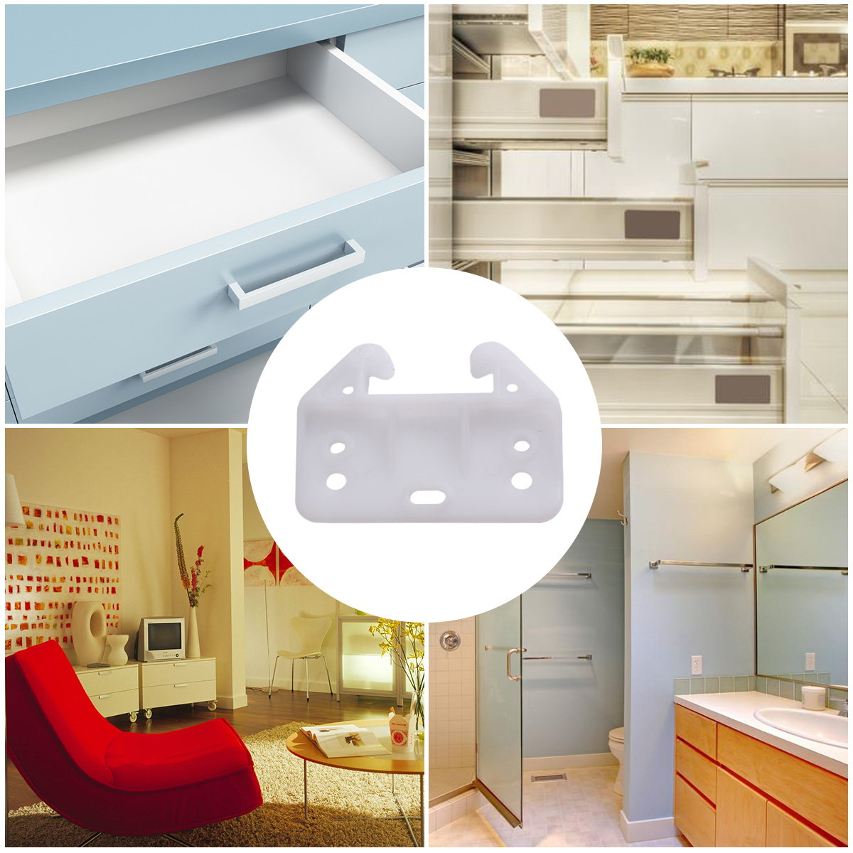 100 pièces de supports de remp - Furniture Hardware With Backplate avis et prix