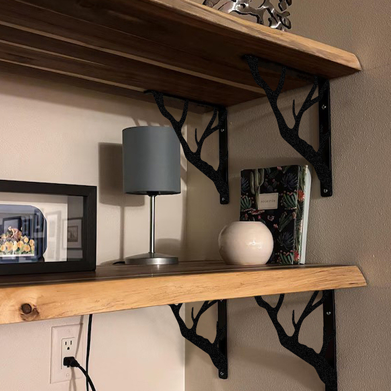 Étagère en métal noir en forme - Shelf Bracket Pair avis et prix