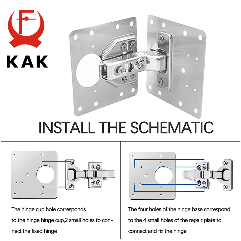KAK 8 pièces plaque de réparat - Furniture Hardware Repair avis et prix