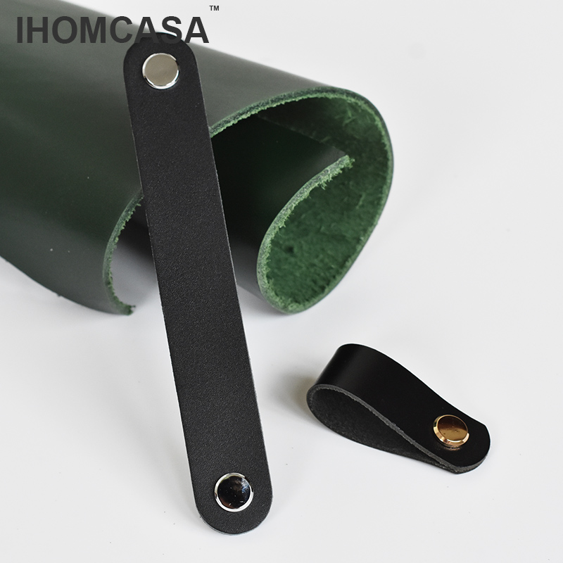IHOMCASA boutons en cuir noir  - Restoration Hardware Furniture Used avis et prix