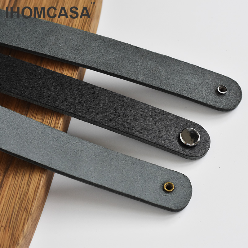 IHOMCASA boutons en cuir noir  - Restoration Hardware Furniture Used avis et prix