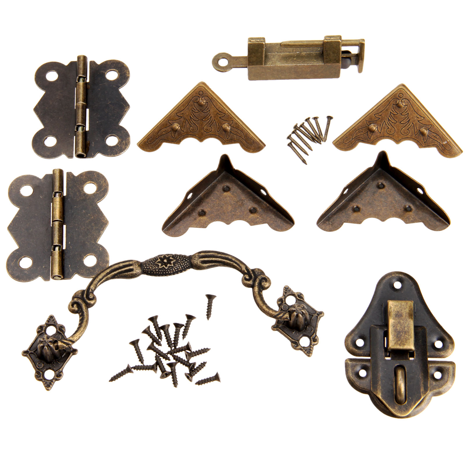 Loquet de boîte en bois antiqu - Furniture Hardware Pulls avis et prix