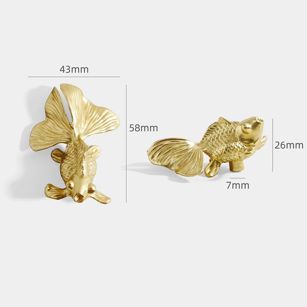 Bouton de poisson rouge en lai - Unique Furniture Hardware Pulls avis et prix