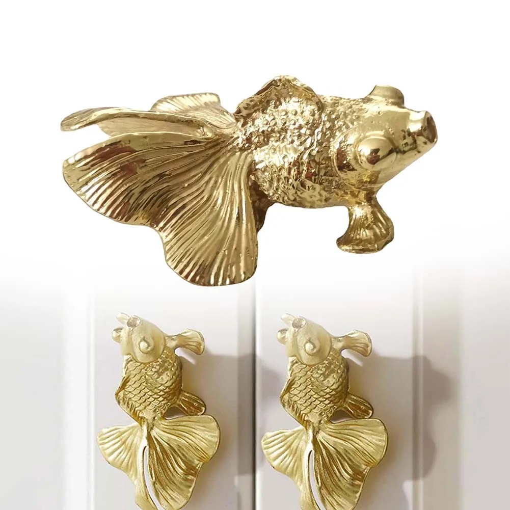 Bouton de poisson rouge en lai - Unique Furniture Hardware Pulls avis et prix